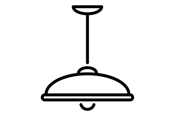 Download Line Light Lamp. Simple Electrolier Roun - Premium Resources